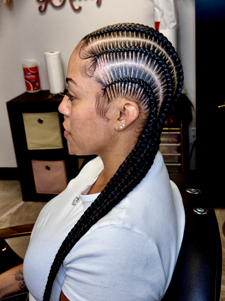 Stitch Feed In Braids "5-10 BRAIDS"