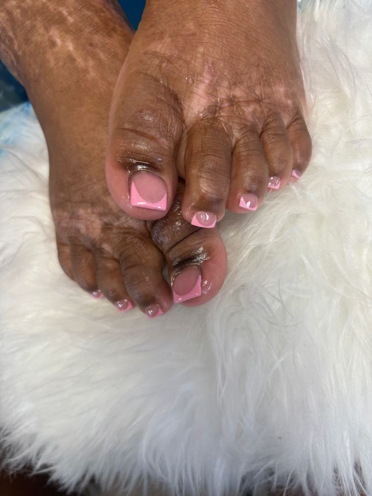 Big Toe Acrylic W/ Pedicure