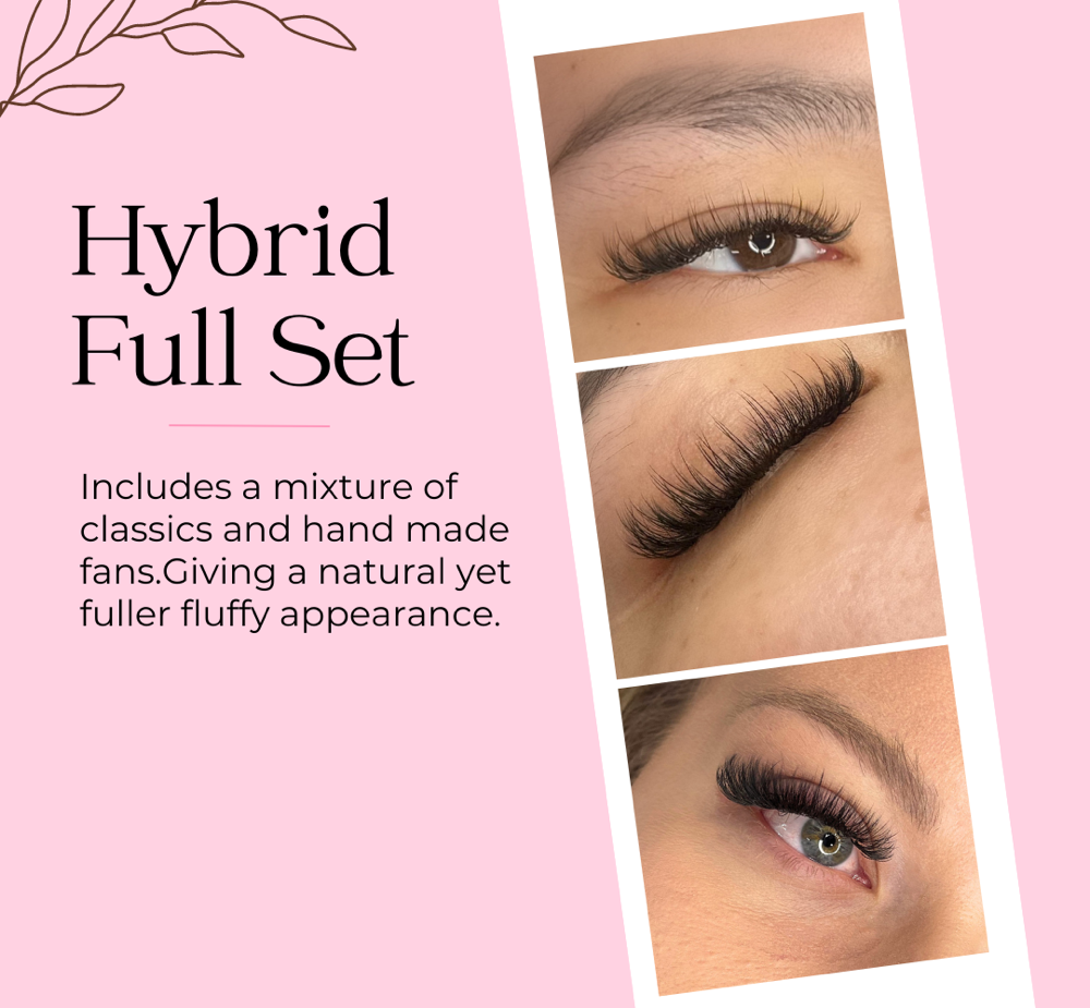 Hybrid Eyelash Extensions