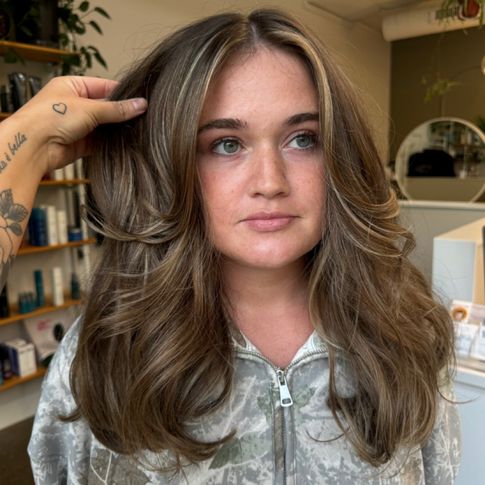 Accent Foil + Haircut at .A. Blooming Beauty in Albany, NY