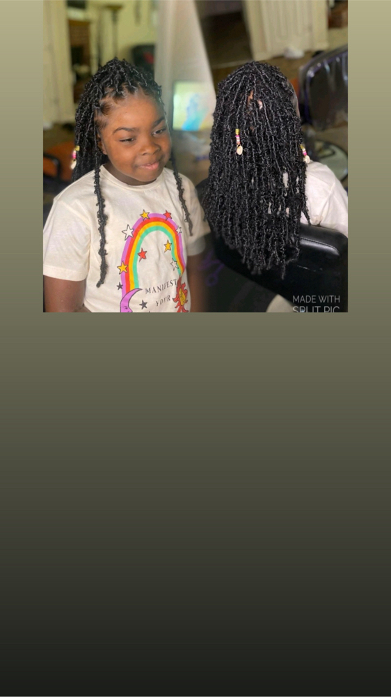 Kids Medium Butterfly Locs