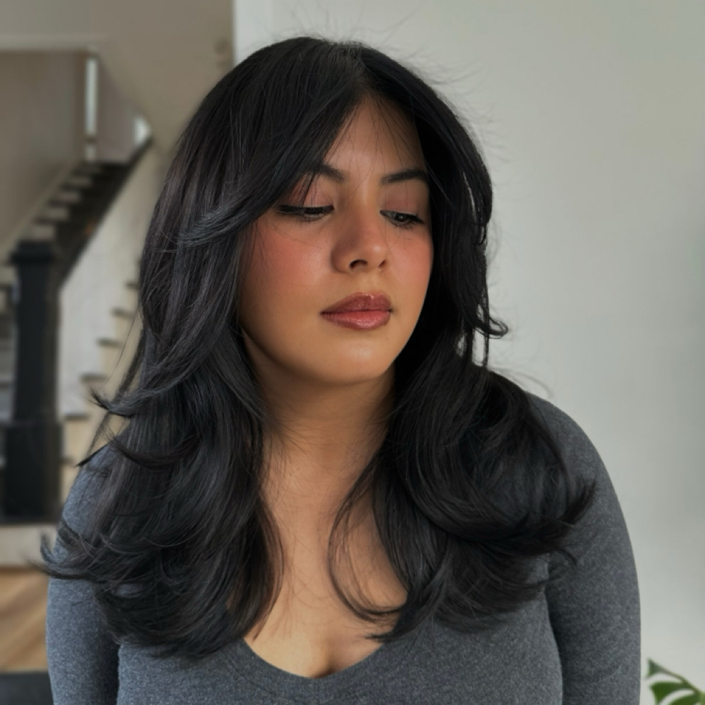 Wash + Style at Tima’s Hair studio in Alexandria, VA