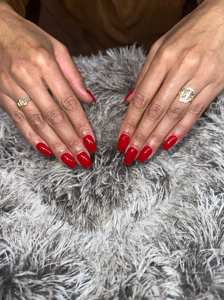 Full Set Acrylic Nails W/ Gel
