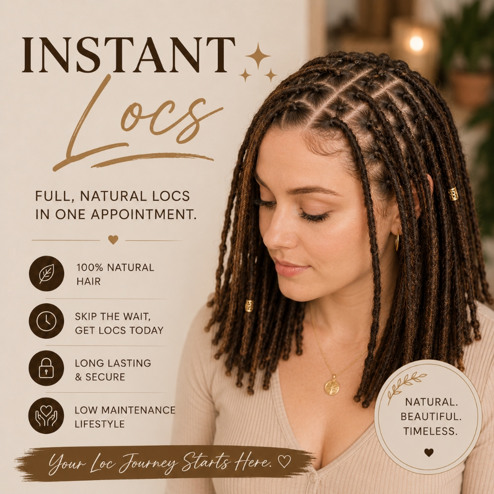 Instant Locs at Regina's Hair & Nail Studio in Corning, CA