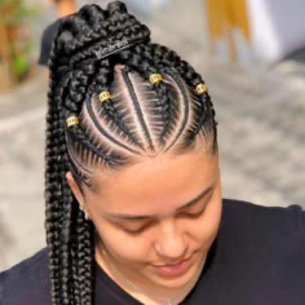 Braided Bun at MakeBraids_byVG in Willimantic, CT