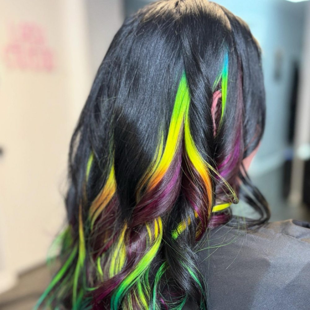 Weft Install Beaded Method at Midnight Rose Hair Studio in Orange Park, FL