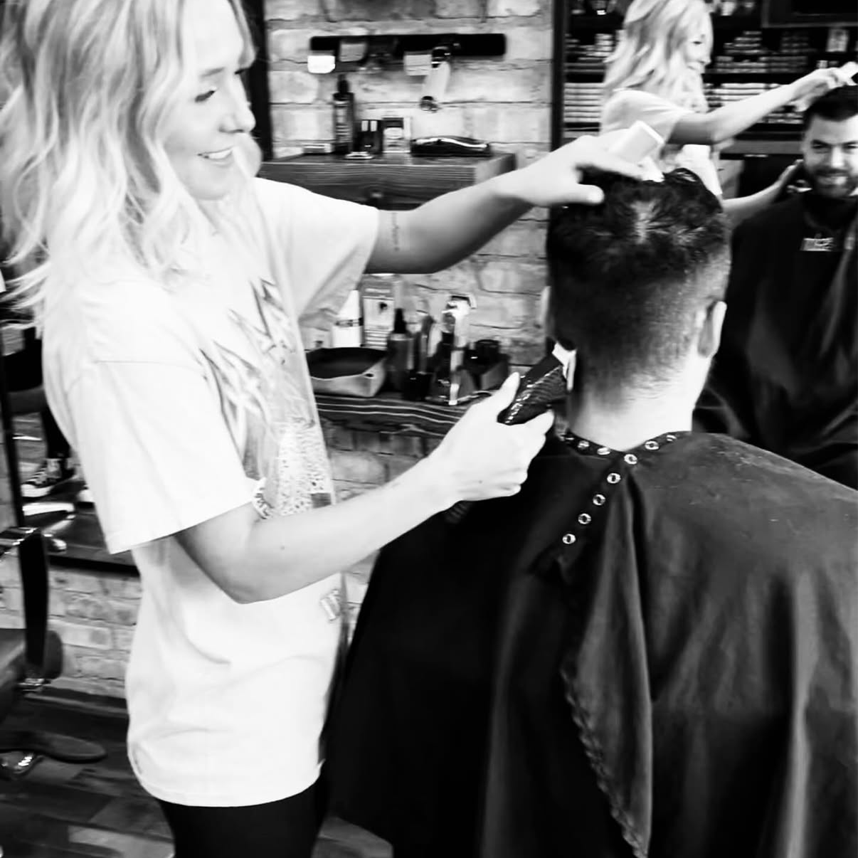 Men’s Haircut with Melissa at BlacktheSalon in Detroit, MI
