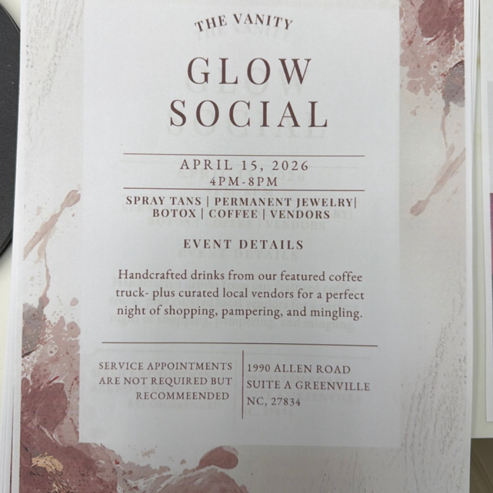 APRIL 15 Event Permanent Jewlery at The Vanity Studio in Greenville, NC