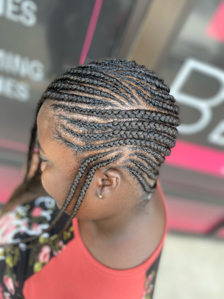 Lemonade Side Braids •