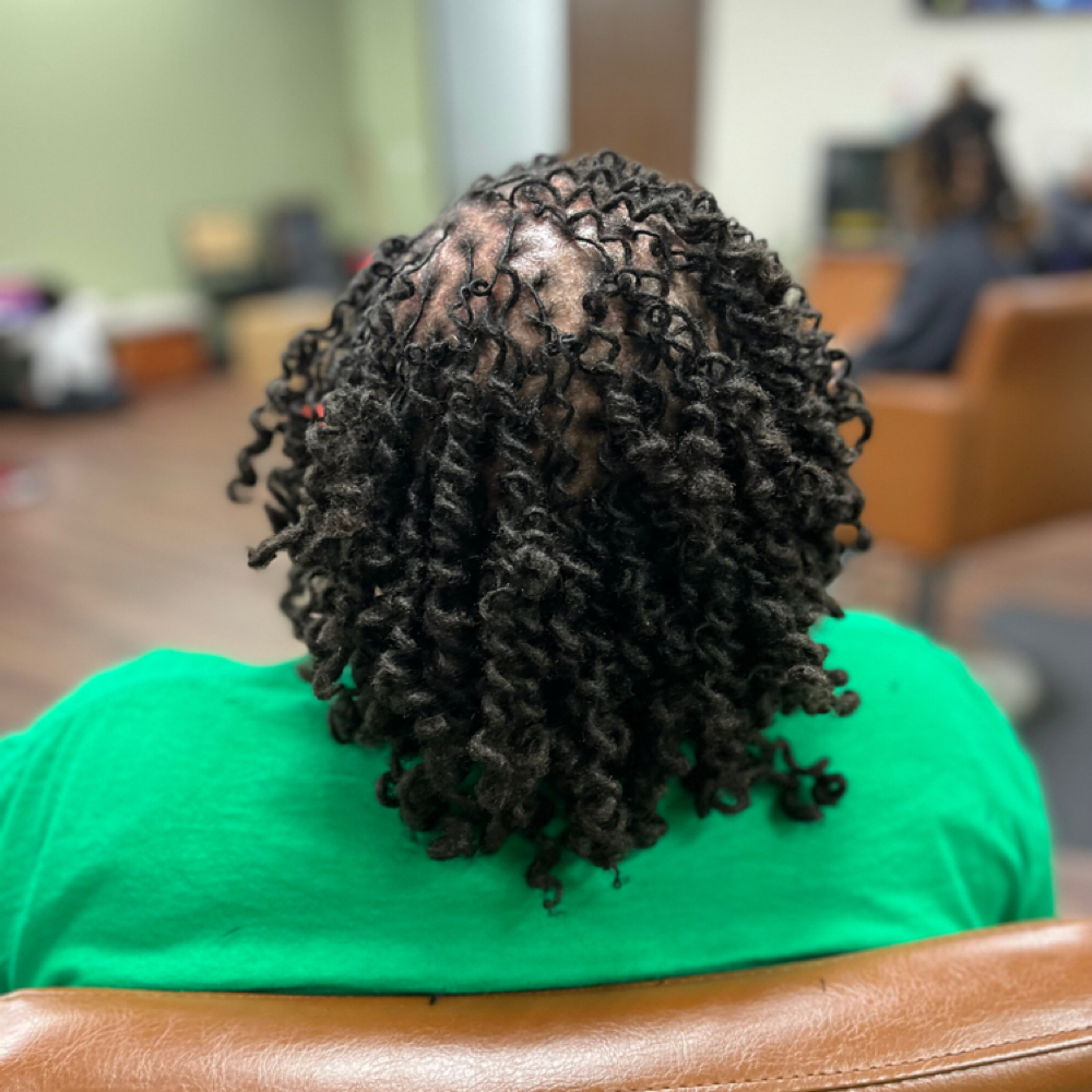 Loc maintenance & curl Set at Alchemy of Locs LLC in Humble, TX