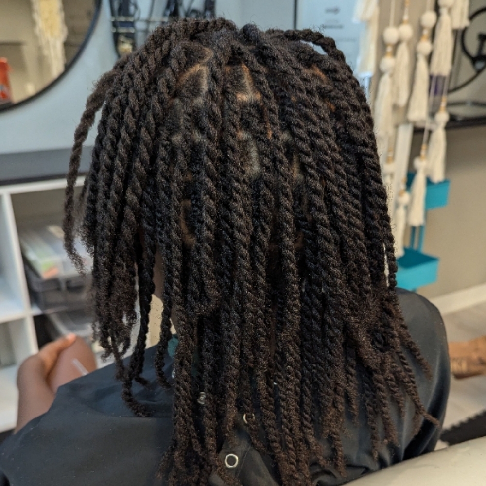 Two-Strand Twists at Lofty Locs & Tresses in Tucson, AZ