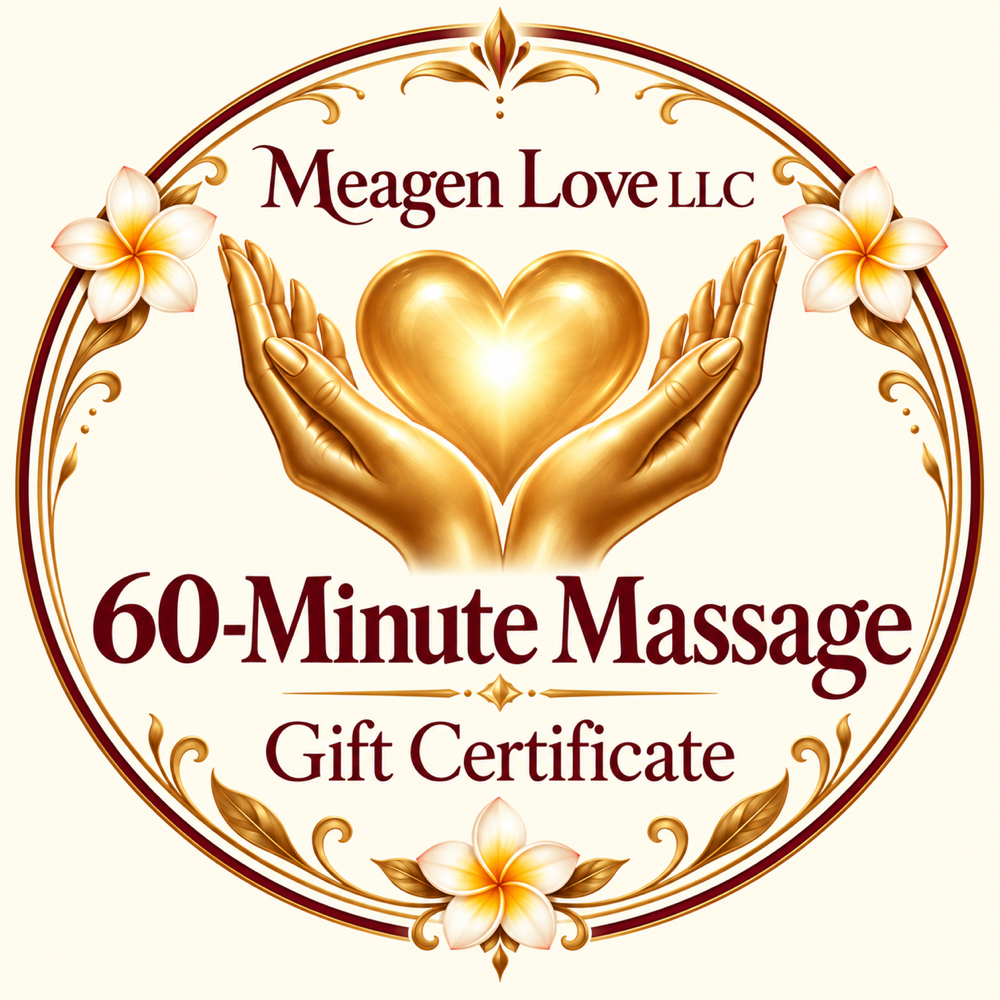 Gift Certificate 60 Min . Massage at Meagen  Love LLC in Edmonds, WA