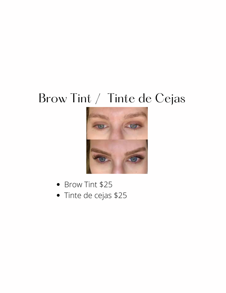 Brow Tinting-Tinte De Cejas