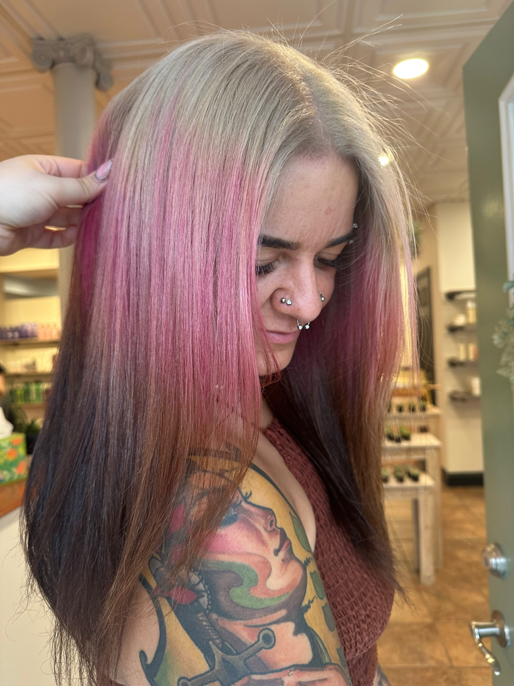 Curly Haircut & Press at Bliss By Meraki in Fallston, MD