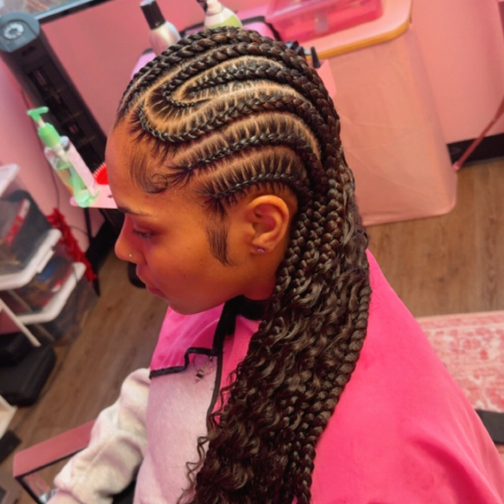 Designer Feedins With Boho at Mejko braid studio in Long Beach, CA