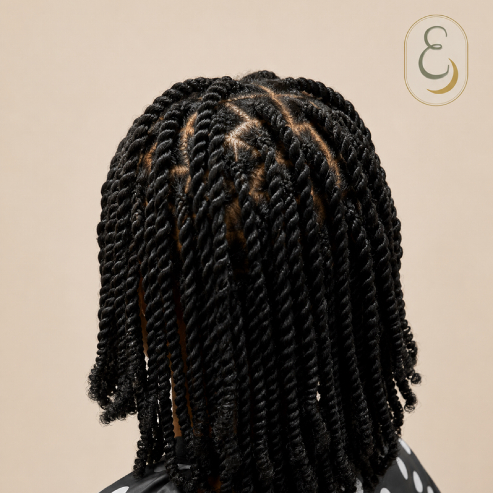 Mini twist (natural hair) at Easley Done Beauty Bar in Oklahoma City, OK