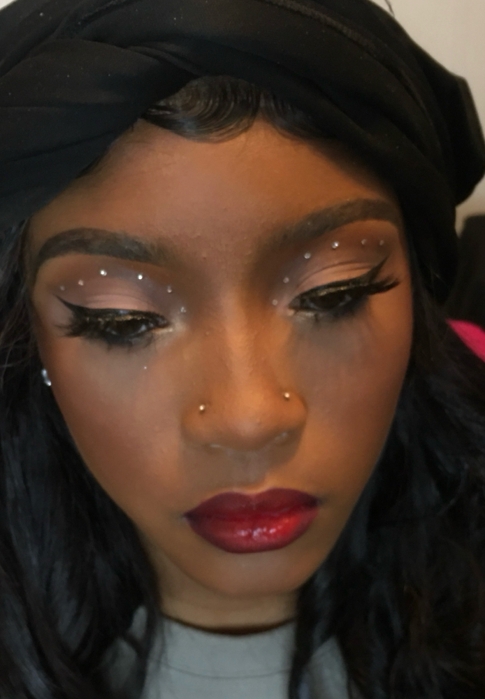 Rhinestones On Face at Arreal Michelle in Carbondale, IL