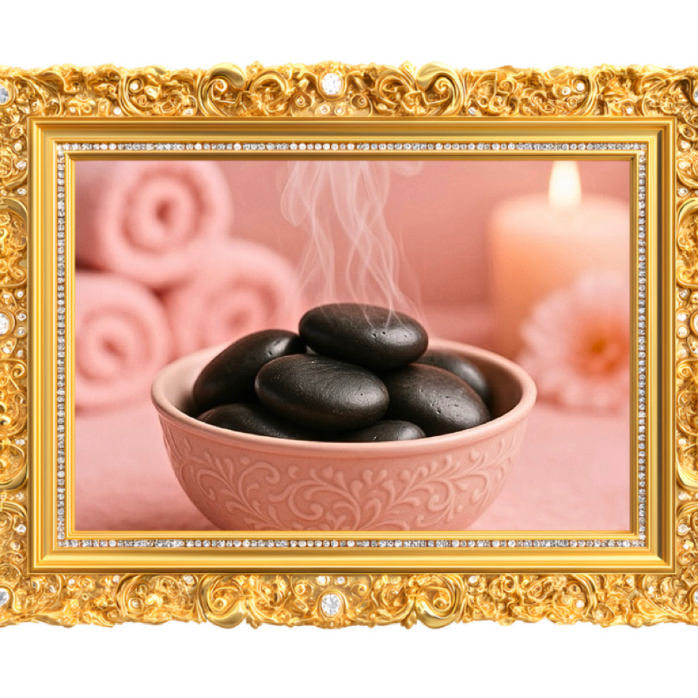 Hot Stone Massage at The Pink Atelier in Raleigh, NC