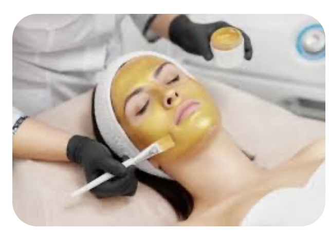 24k gold mask to anti-aging facial