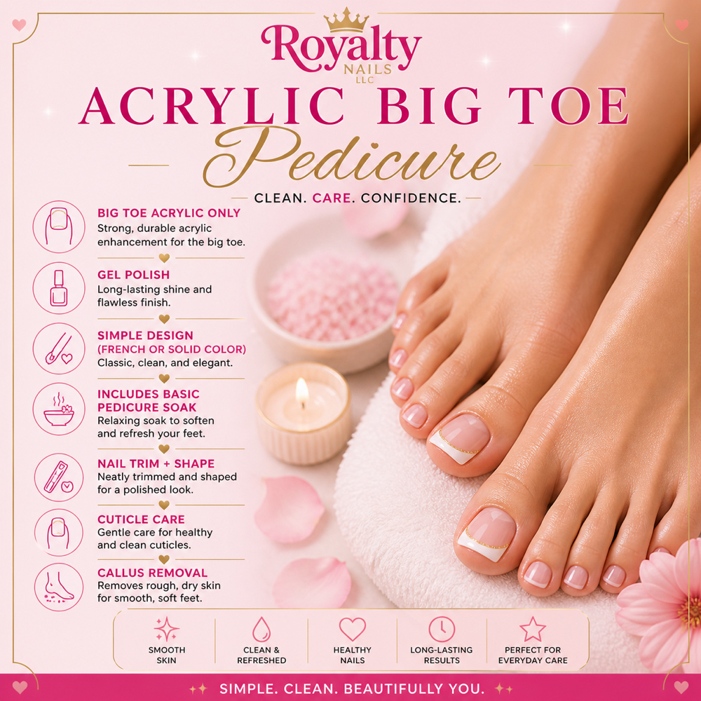 Signature Acrylic Toes at Royalty Nails LLC in Colorado Springs, CO