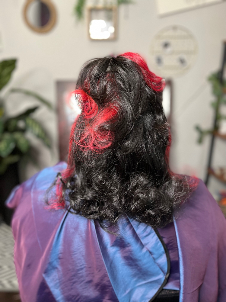 Peek A Boo Color Session + Style