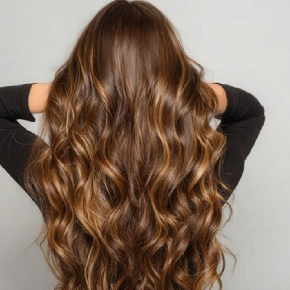 Balayage Highlights With Haircut at Vibe Hair Studio in Baldwin City, KS