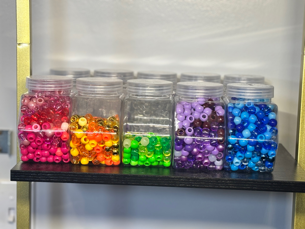 Clear beads