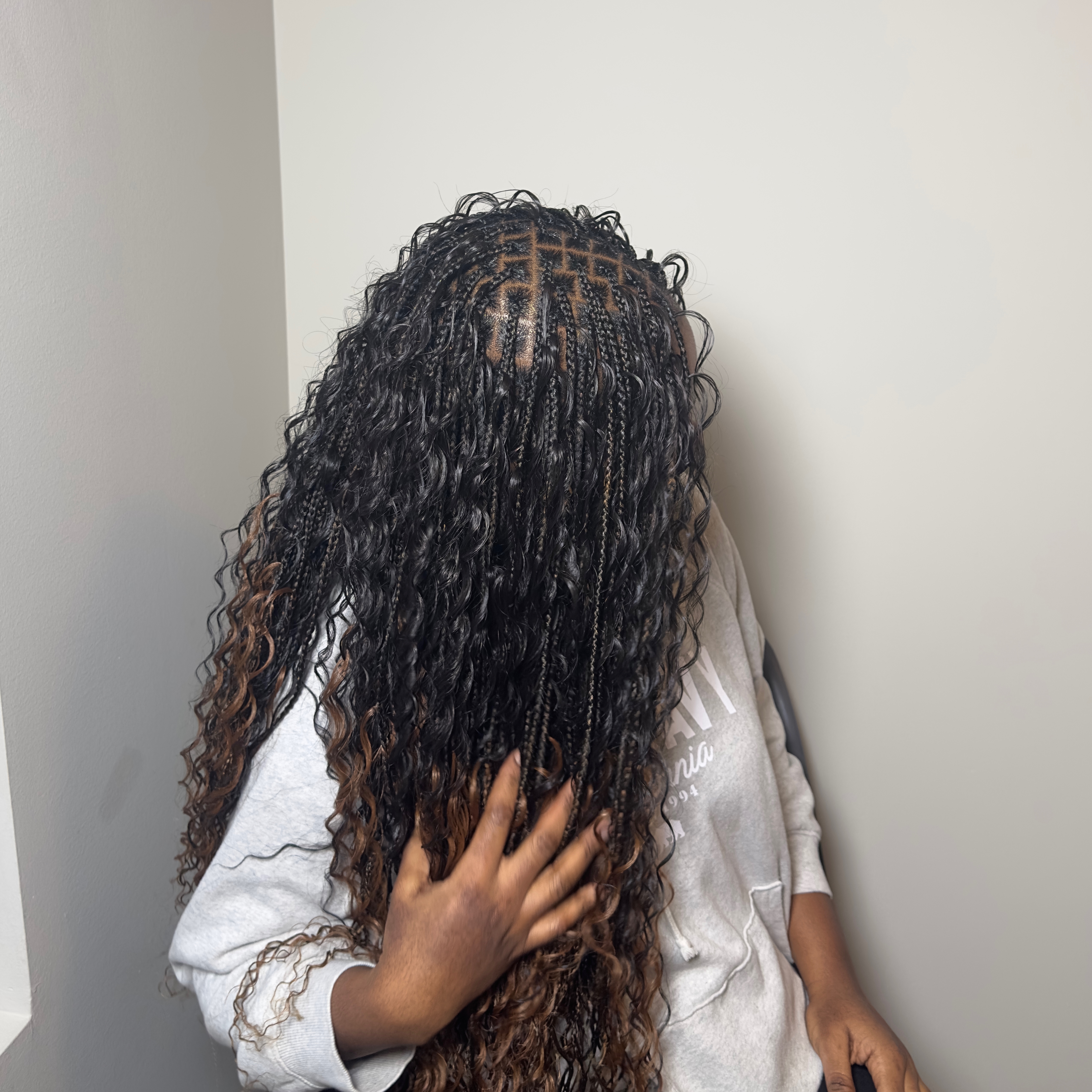 Knotless Braids (Midback) at AC BRAIDING in Romeoville, IL