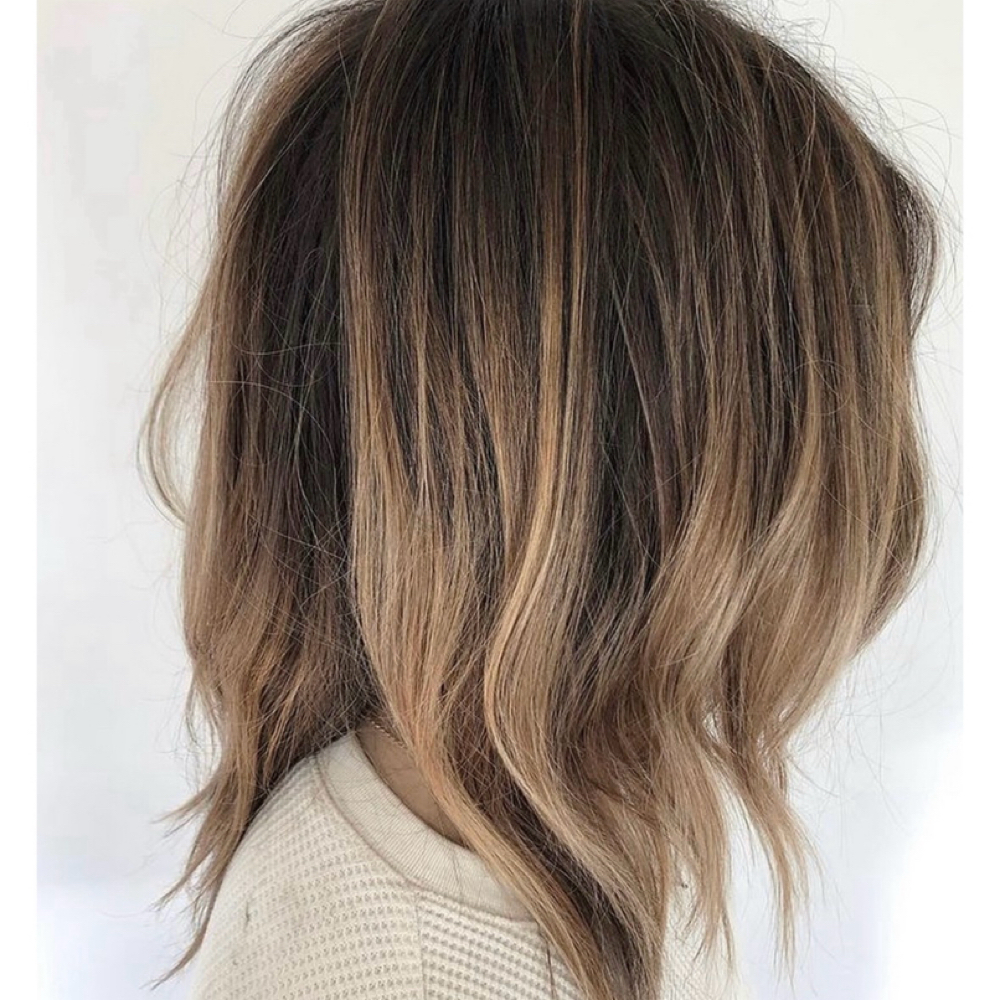 Reverse Balayage/lowlight Blending at Little Saint Salon in Portland, OR