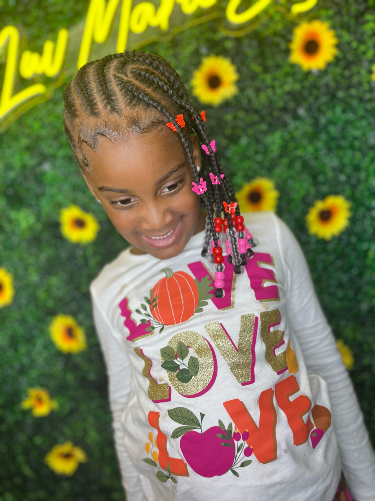 Kids Braids W/Weave