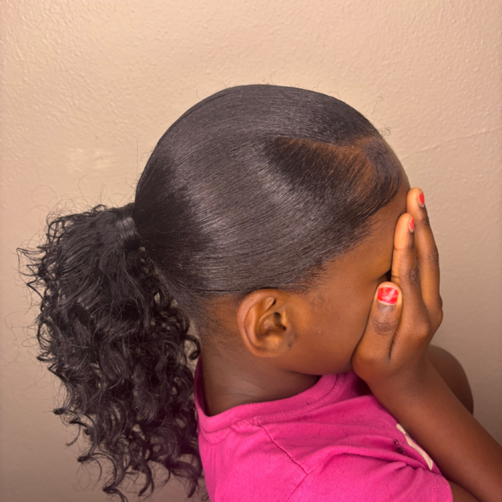 Kid’s Sleek Ponytail at Beauty4baeee in El Dorado, AR