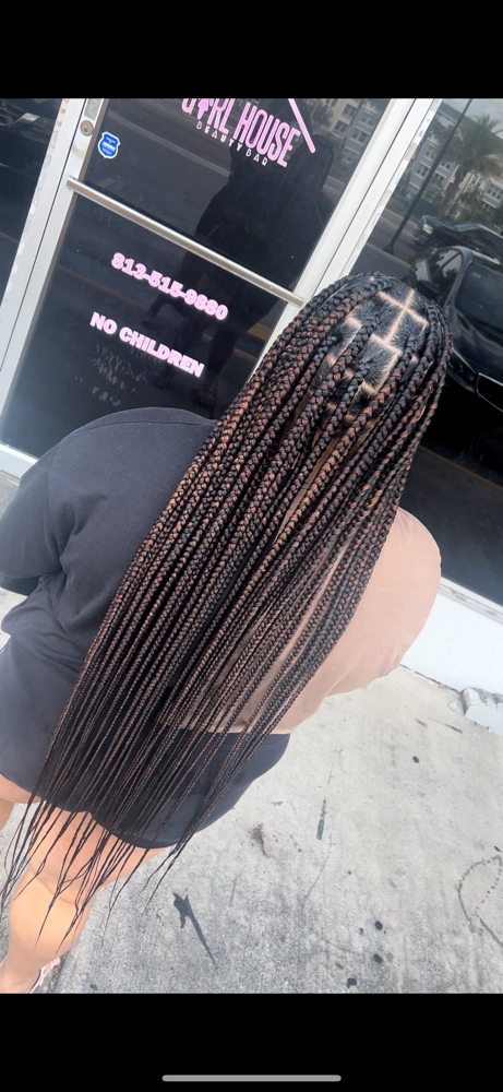 Big Knotless Braids (Waist Length)