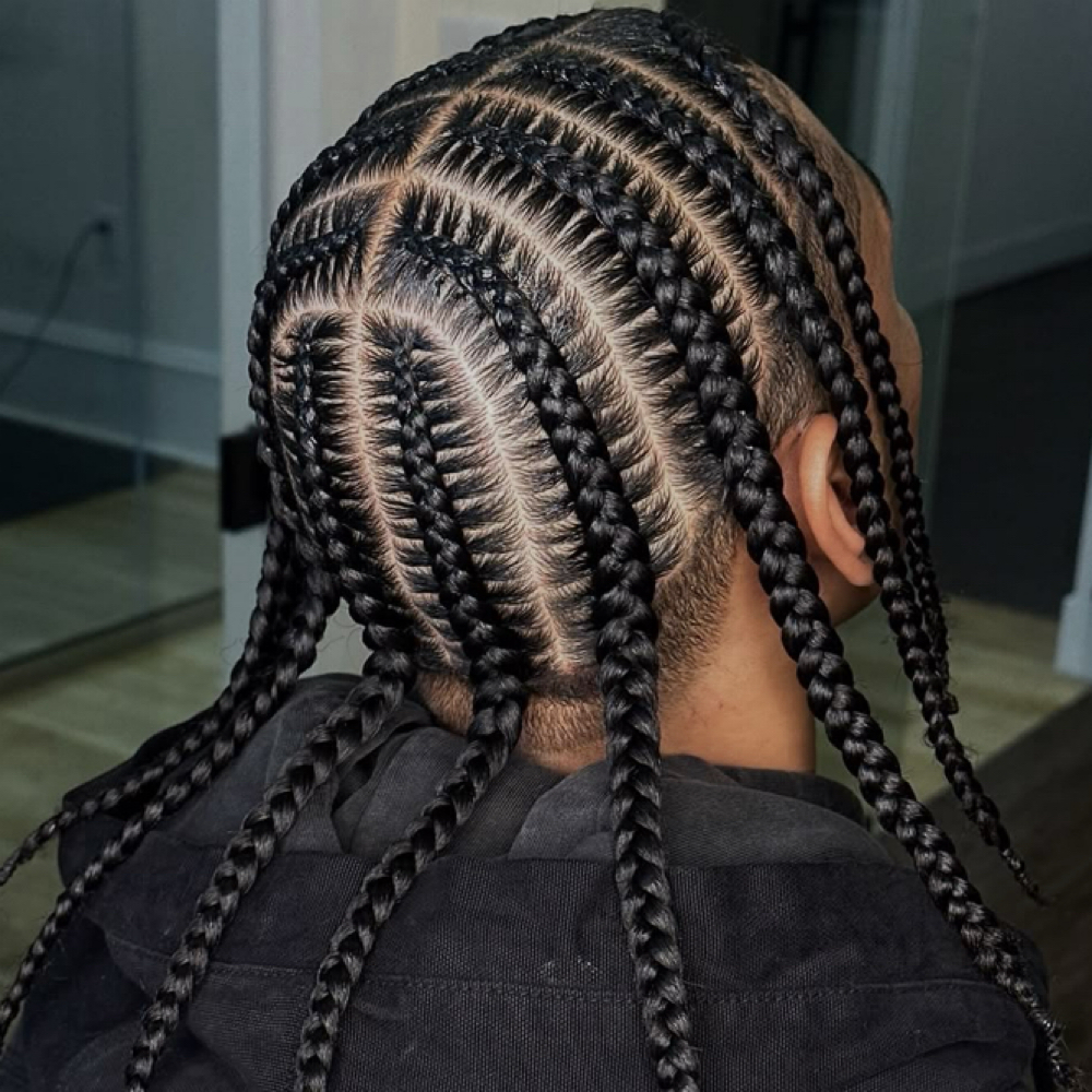 Pop Smoke Stitch Cornrows ( 8-10) at Impeccable Beauty in Clarksville, TN