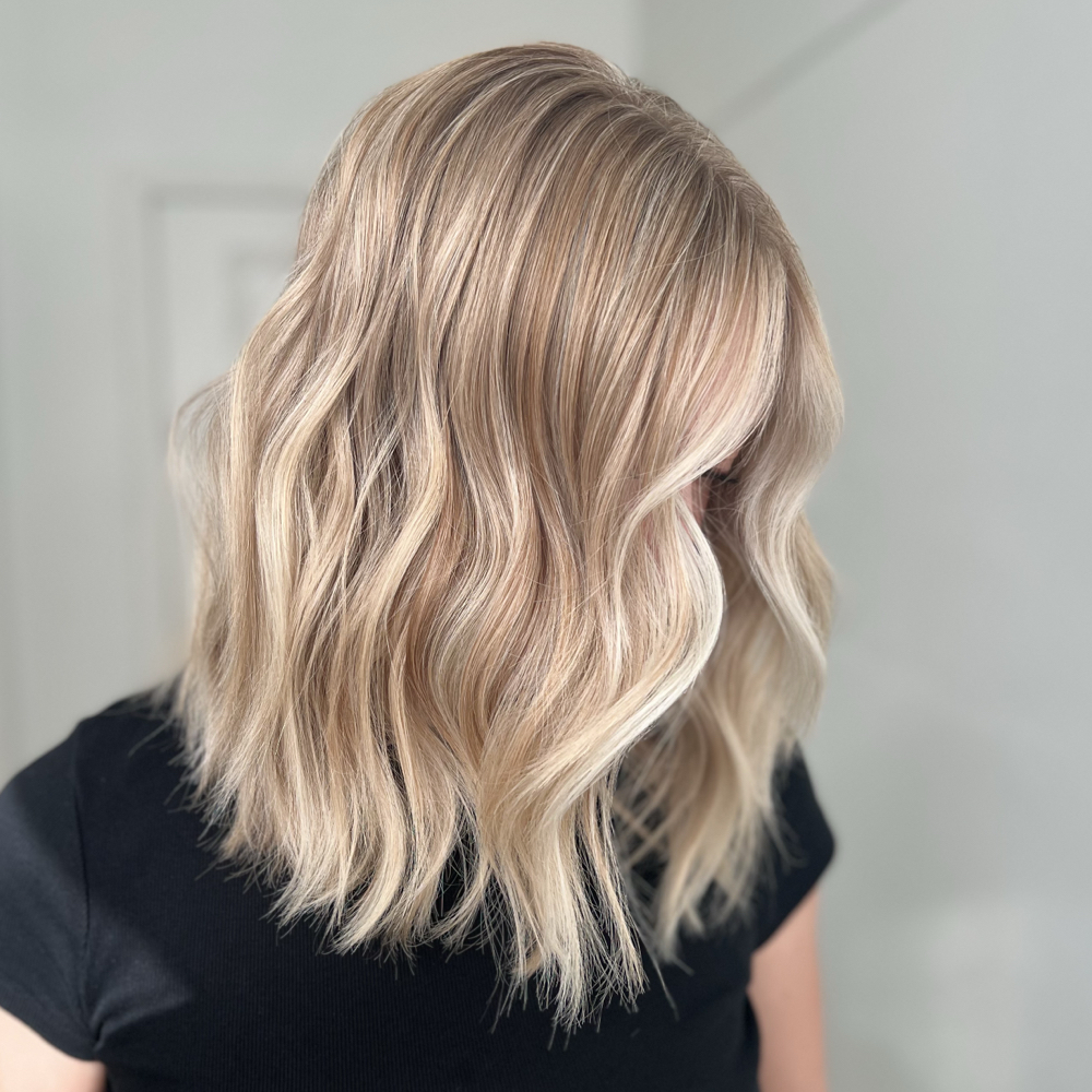 Custom Blonding + Haircut at Studio 920 Salon in Burlington, IA