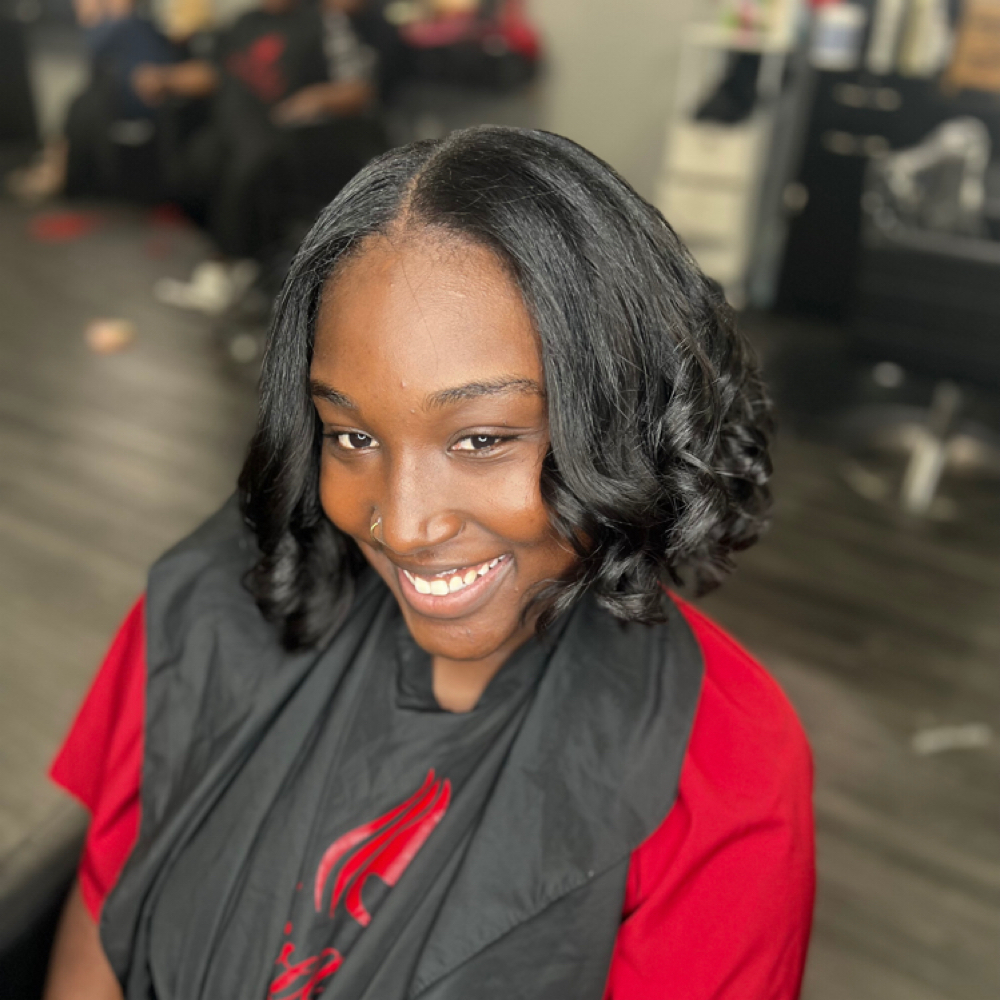 shampoo and roller set at Alizah’s Hair Salon in Indianapolis, IN