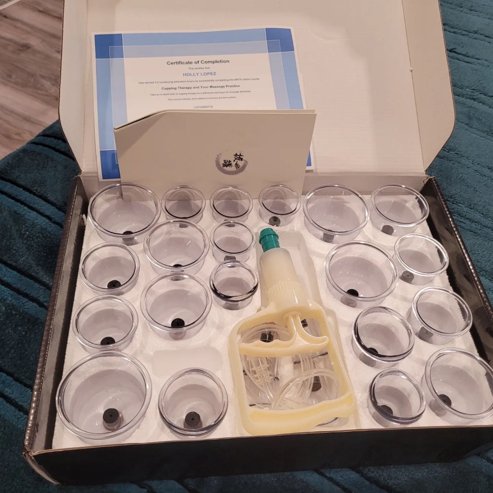 Cupping at Holly's Healing Touch Massage therapist in Martinez, CA
