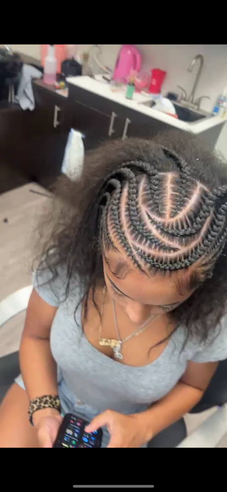 Half Braid Reg Hair at Aaliyah’s Creations in Manchester, NH