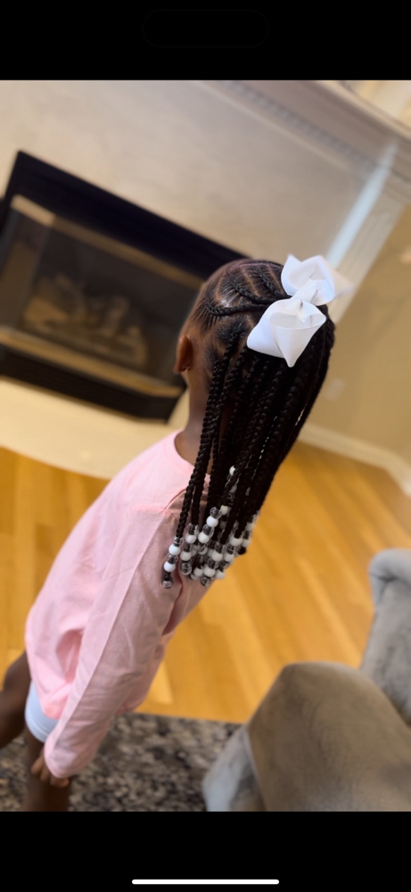 Half Up Half Down Knotless 10&under