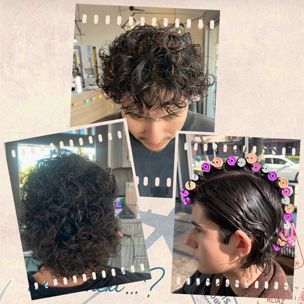 Mens Perm at Hair Bestie Paige in Fullerton, CA