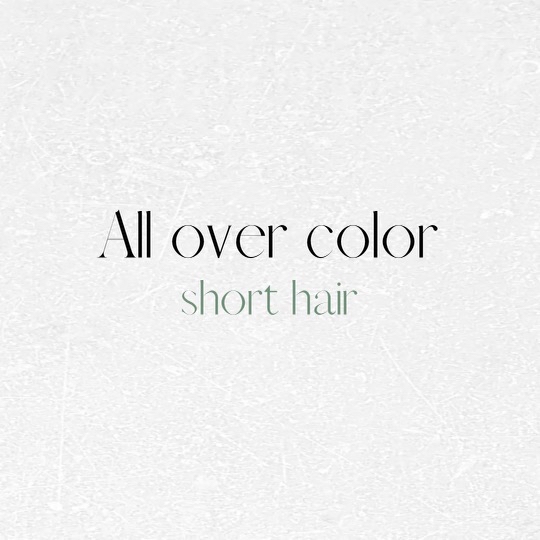 All-Over Color (Short Hair)