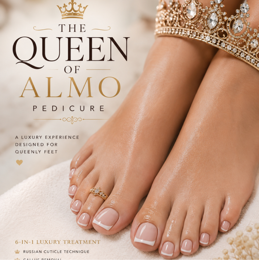 👑 Royal Queen 6-in-1 Pedicure at Almo Nail Atelier in Butler, NJ