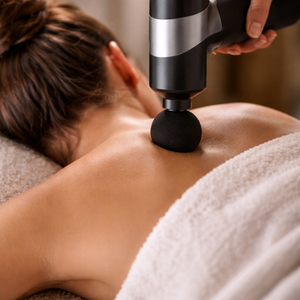 Percussion Massage at Bri At Ease Mobile Spa Experience