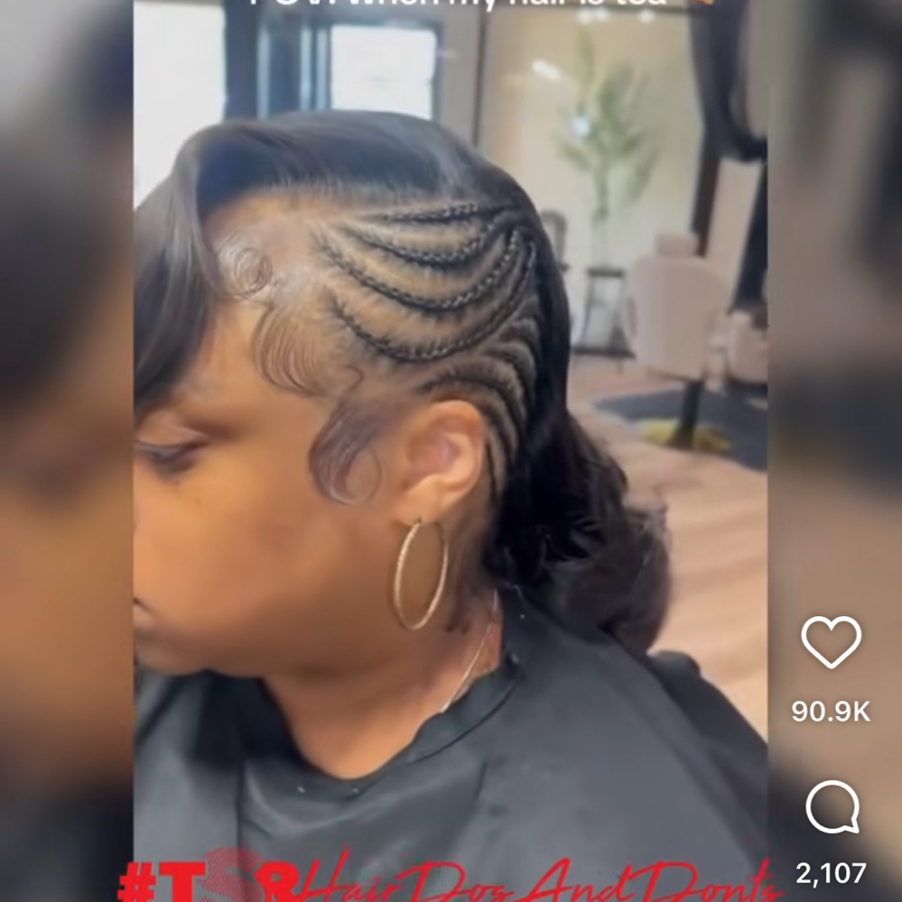 Cassie Style Quick weave at Glamiskey in Palm Bay, FL
