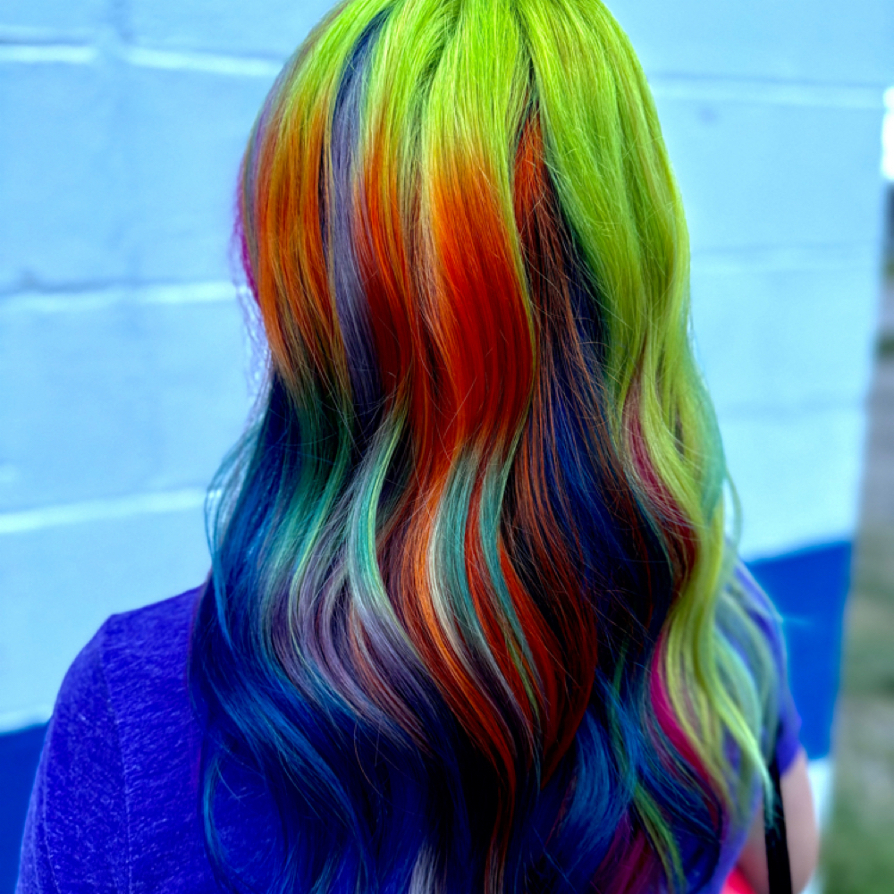 All Over Vivid Color at The Vault Salon in Norton, KS