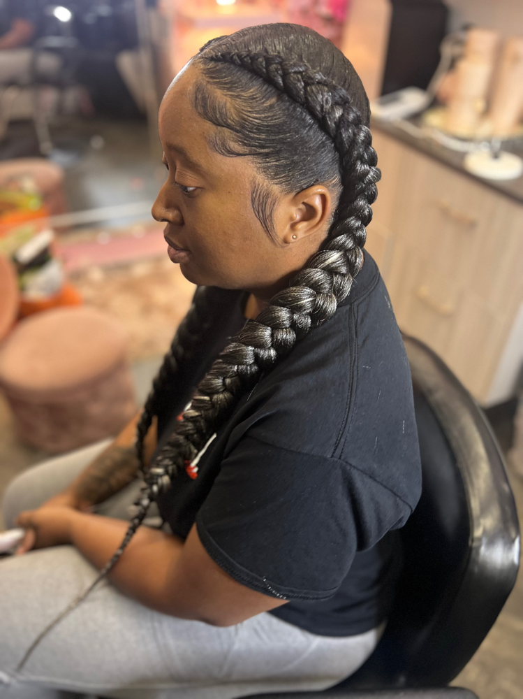 2 Feed In Braids