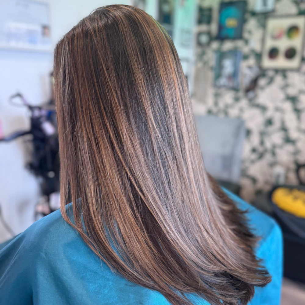 Custom Partial Balayage at Cut & Lash Design Lab in Frederick, MD