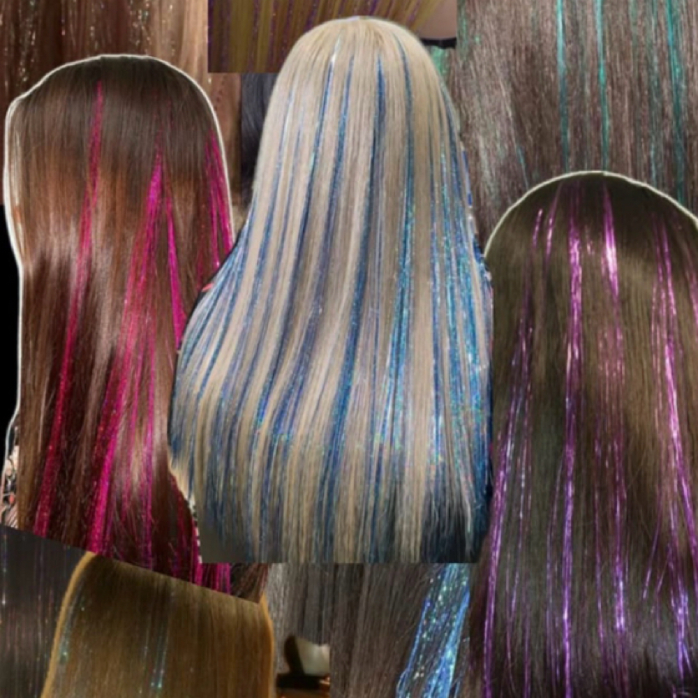 Hair Tinsel at HairGlambyLea in Aliso Viejo, CA