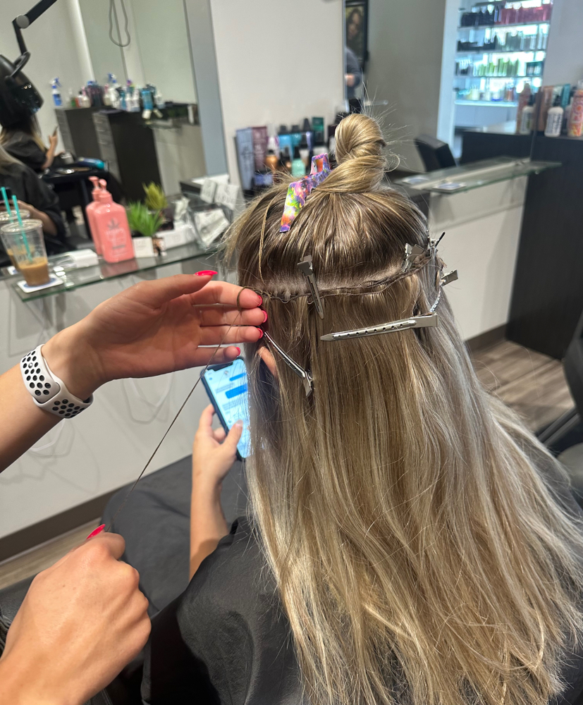 Hand-tied Extensions Taken Out