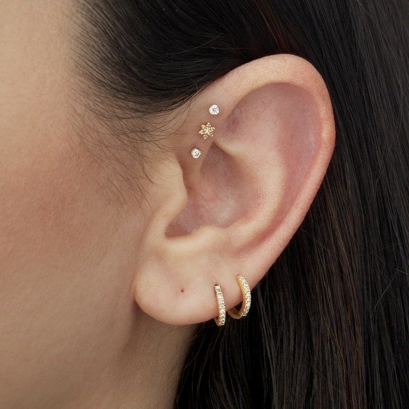 FORWARD HELIX PIERCING