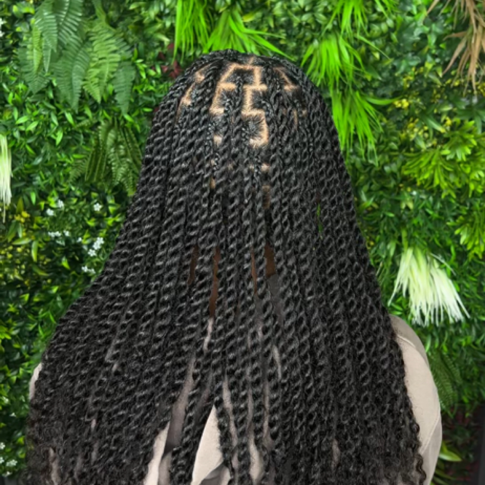 Medium Human Hair Twists at Soulful Strands in Clifton, NJ